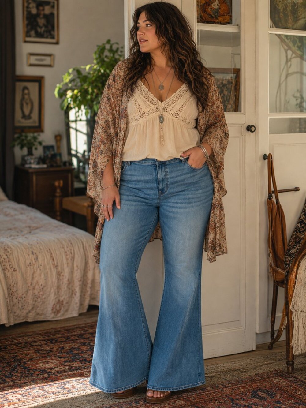 American Eagle Ne(x)t Level Curvy Super High-Rise Flare Jeans Size 16 Short EUC